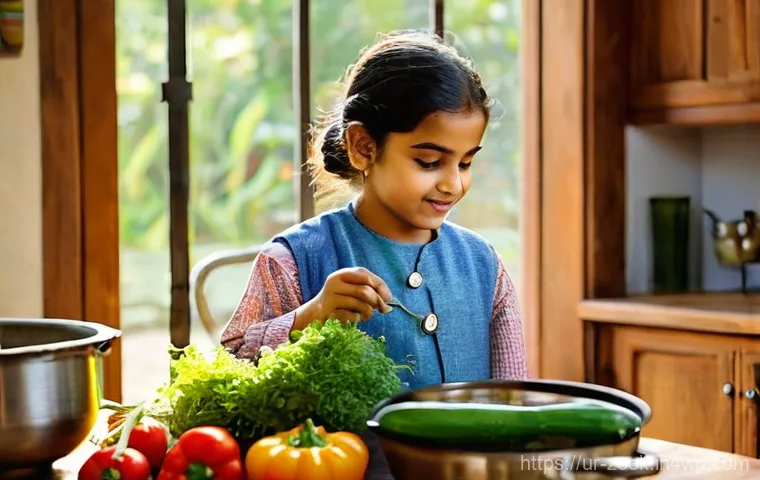 로컬푸드 활용한 필수 요리 팁 - **Vibrant Local Farmers' Market:** A bustling, sun-drenched scene at an open-air farmers' market in ...