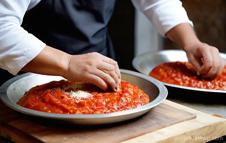 로컬푸드 재료로 만드는 DIY 피자 - **A close-up, mouth-watering shot of a freshly baked pizza, adorned with unique and culturally inspi...