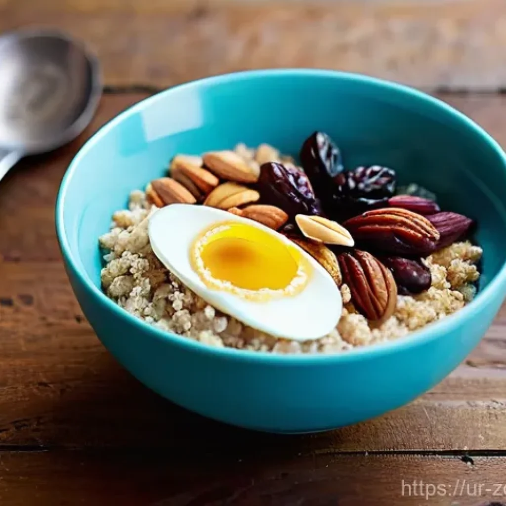 로컬푸드로 만든 퀴노아 요리 레시피 - **Prompt for Quinoa Porridge:**
    "A visually appealing and warm close-up shot of a healthy quinoa...